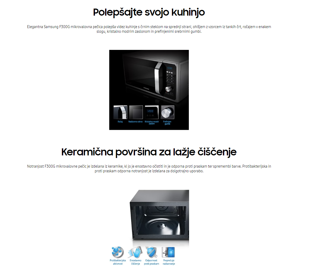 SAMSUNG MG23F301TAS/OL mikrovalovna pečica